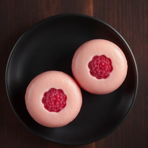 Mochi daifuku framboise litchi