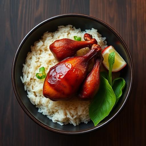 Riz au poulet façon laqué